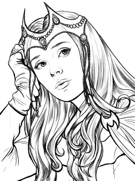 Scarlet Witch Coloring Pages - Free Printable Coloring Pages for Kids