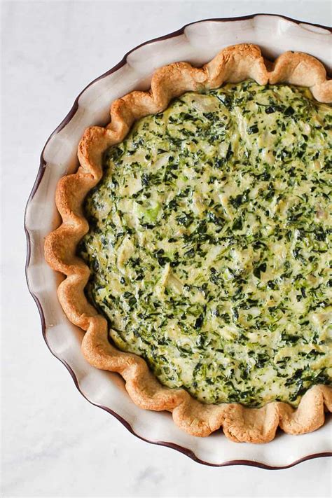 Spinach Artichoke Quiche - Everyday Pie