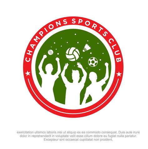 Youth Sports Club Logo Design, Sports Academy vector logo design. cricket, football, Volleyball ...