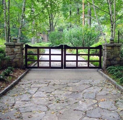 Entrance Gates Driveway, Driveway Entrance Landscaping, Metal Driveway ...