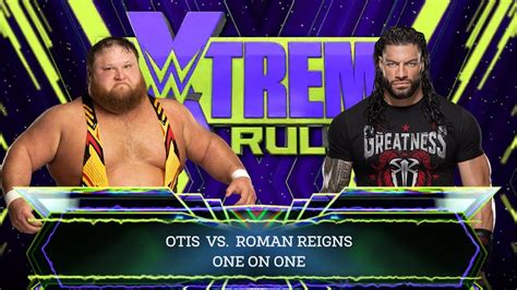 WWE 2K24 Otis VS Roman Reigns Extreme Rules Match 2K24 - YouTube