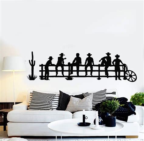 Vinyl Decal Wall Sticker Cowgirl Horse Western Home Decor Unique Gift ...