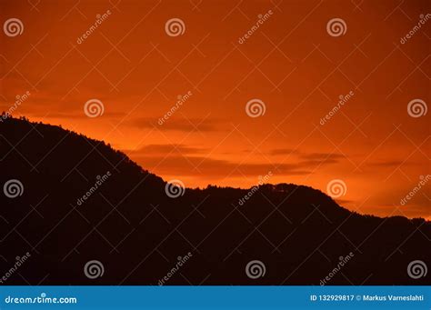 Sunset and Mountain in Lake Toba, Indonesia. Stock Image - Image of calm, positive: 132929817