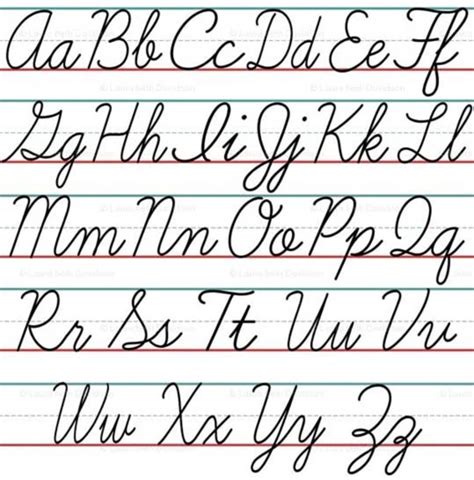 Printable Cursive Letters Uppercase And Lowercase