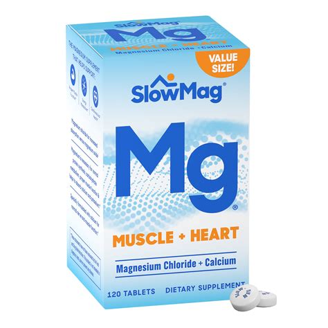 SlowMag® Mg Muscle + Heart Magnesium Chloride Supplement Tablets with ...