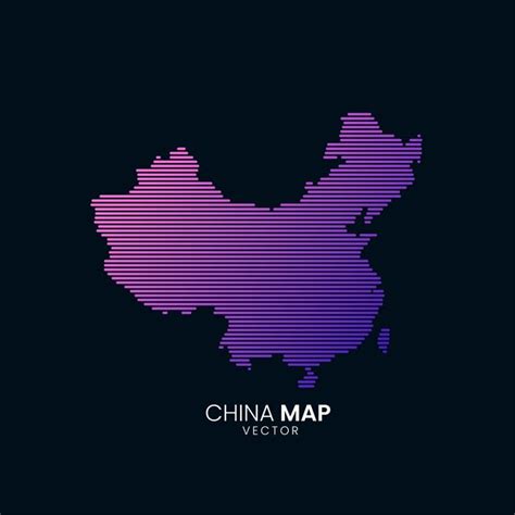 Premium Vector | China map vector design template