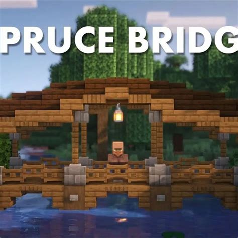 The BEST Minecraft House Ideas | Simple Spruce Bridge for Minecraft House! | Minecraft bridges ...