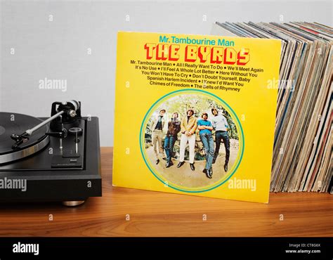 Mr. Tambourine Man is the debut album by the American folk rock band The Byrds Stock Photo - Alamy