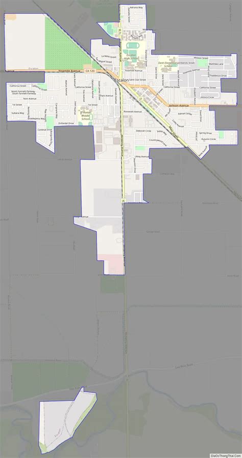 Map of Escalon city