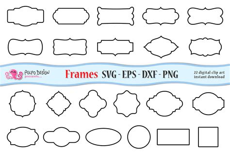 SVG Frames clip art ~ Graphic Objects ~ Creative Market