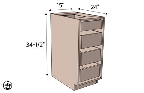 15in 4-Drawer Base Cabinet Carcass (Frameless) » Rogue Engineer