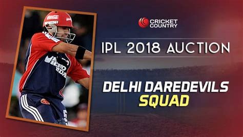 Delhi Daredevils(DD) team squad for IPL 2018: Final list of players ...