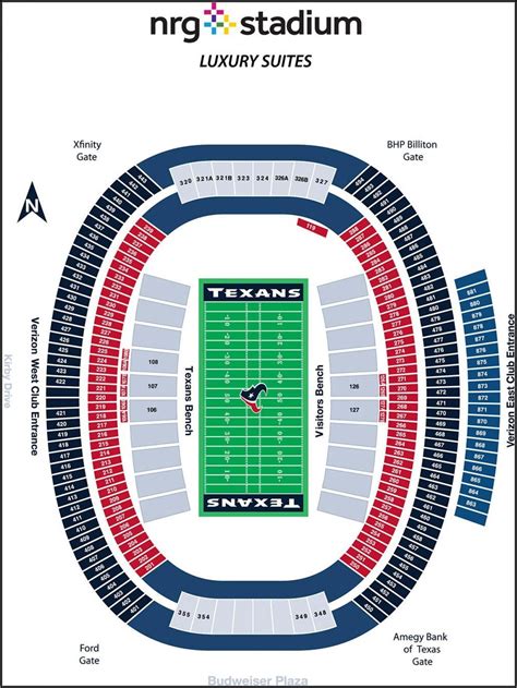 Nrg Stadium Entrances Map - Maps : Resume Template Collections #54B4Wp0zdl