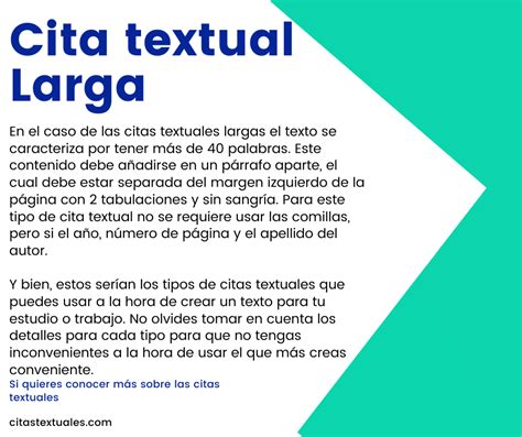 Tipos de citas textuales | Actualizado julio 2023