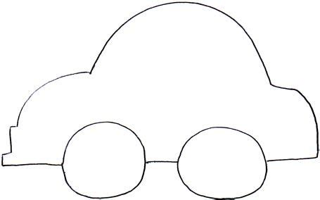 Car Outline Template - Ready for Crafting