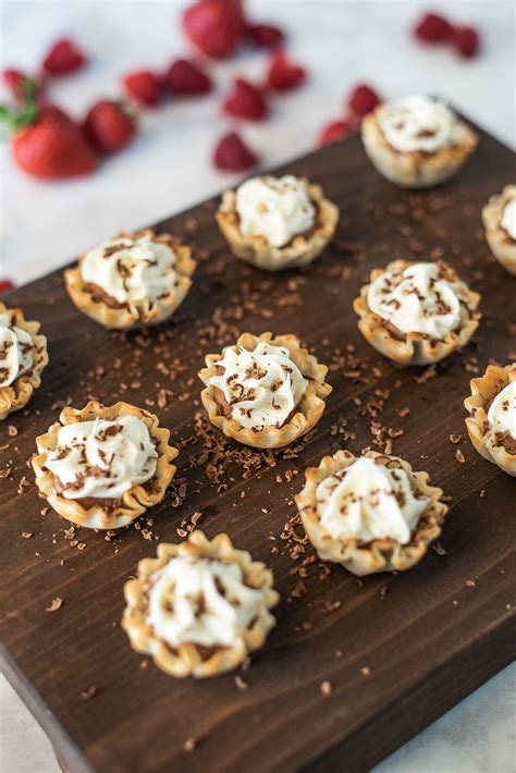 Chocolate Mousse Cream Cheese Phyllo Dessert Cups