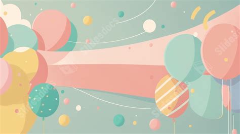 Best Happy Birthday Banner Powerpoint Background For Presentation - Slidesdocs.com