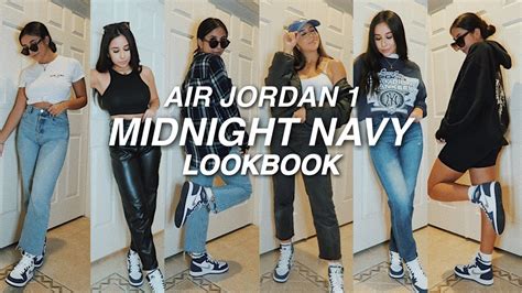 AIR JORDAN 1 MIDNIGHT NAVY OUTFIT LOOKBOOK 2021 | How To Style Jordan ...