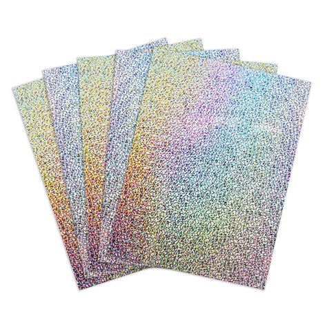 Buy Hygloss Products Holographic Self-Adhesive Paper Sheets, Made in USA - 8-1/2 x 11 Inches ...