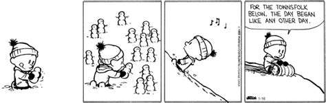 Slice of Life: Calvin and Hobbes: Snowmen Series