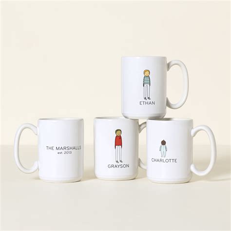 Personalized Family Mugs | custom mugs | UncommonGoods