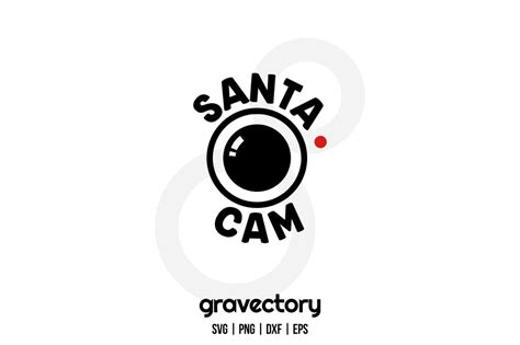 Santa Cam Christmas SVG Free - Gravectory