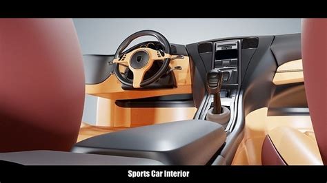 Sports Car Interior 3D model | CGTrader