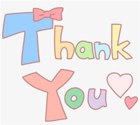 Thanks Transparent Word - Cute Thank You Love - 1024x1024 PNG Download - PNGkit