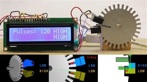 Rotary encoder - sensor arrangement - YouTube