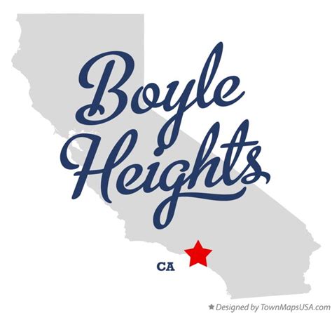 Map of Boyle Heights, CA, California