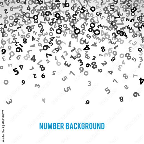 Abstract math number background. Vector illustration Stock Vector ...