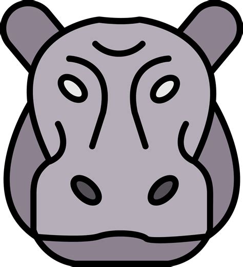 Hippopotamus Vector Icon 20348425 Vector Art at Vecteezy