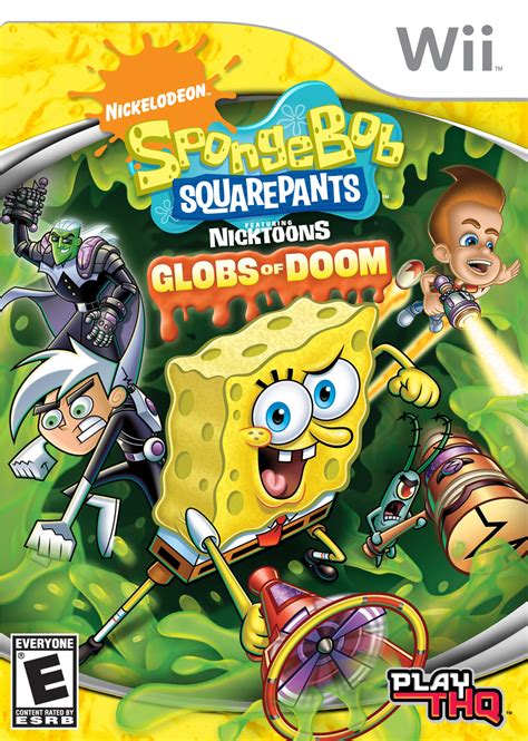 SpongeBob SquarePants Featuring Nicktoons Globs of Doom Nintendo WII Game