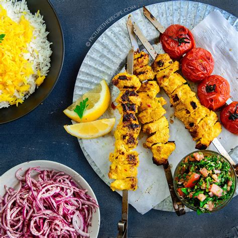 Persian Chicken Joojeh Kebabs | Recipe | Persian chicken, Kebab recipes ...