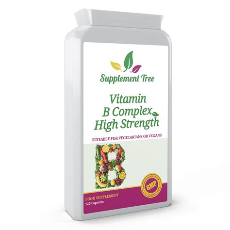 Vitamin B Complex High Strength 120 Capsules - Supplement Tree