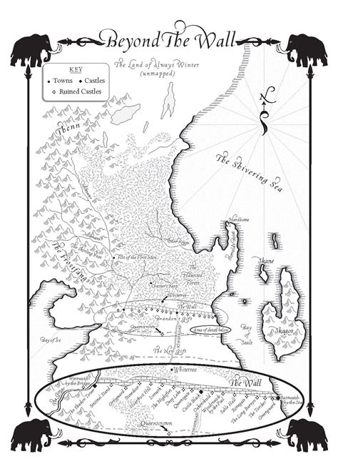 A Dance with Dragons-Map of Beyond The Wall - A Wiki of Ice and Fire