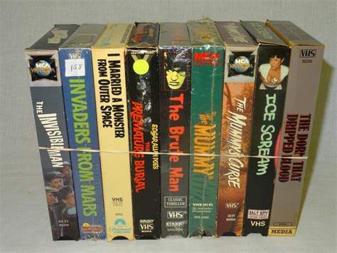 Sold Price: 9 VINTAGE HORROR VHS TAPES - August 3, 0118 2:30 PM EDT