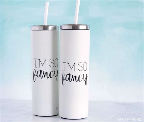 How to Make Vinyl Tumbler Decals - Pretty Providence