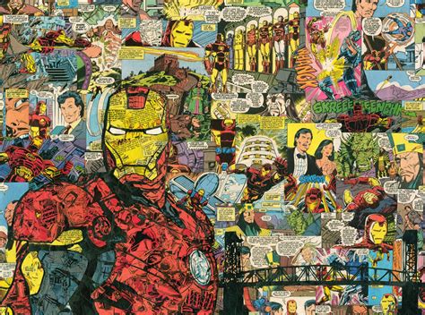 Iron Man 18x24 Comic Collage - Etsy