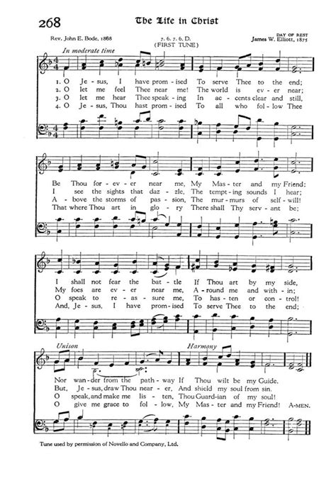 The Hymnal 268a. O Jesus, I have promised | Hymnary.org