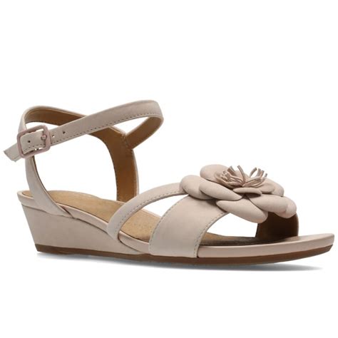 Clarks Parram Stella Womens Pretty Wide Fit Wedge Sandals - Women from ...