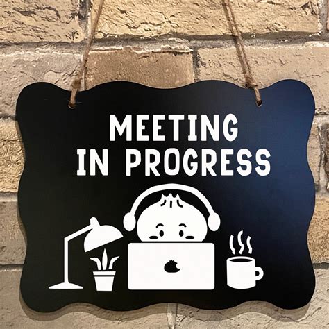 Meeting in Progress Sign Do Not Disturb Sign Zoom Meeting - Etsy Australia