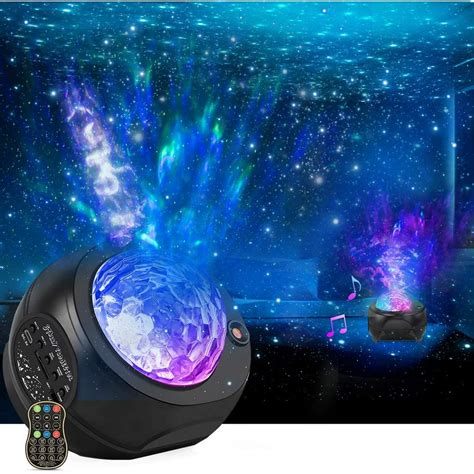 EIMELI Star Projector Night Lights, 3 in 1 Galaxy Projector Light, Sky Nebula/Moving Ocean Wave ...