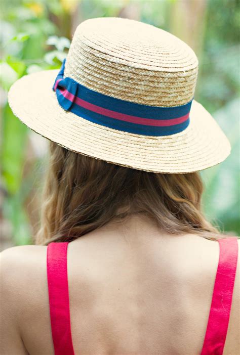 Bon Voyage Nautical Boater Straw Hat | Straw hat, Hats for women, Hat ...