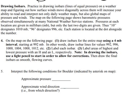 Solved Drawing Isobars. Practice in drawing isobars (lines | Chegg.com