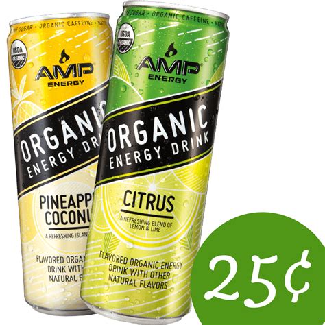 AMP Organic Energy Drink for 25¢ :: Southern Savers