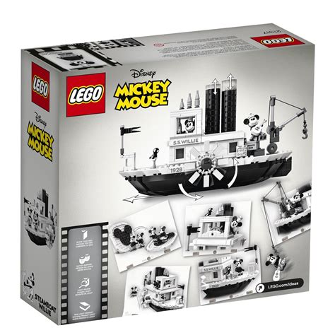 Official Mickey Mouse Steamboat Willie Building Set Revealed by LEGO ...