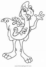 Ruby From The Land Before Time Coloring Page For Kids  Free sketch template
