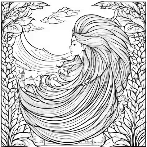 Wind Printable Coloring Book Pages for Kids