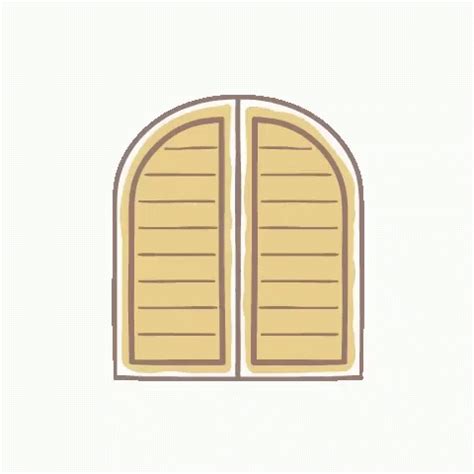 an open window with wooden shutters on a white background